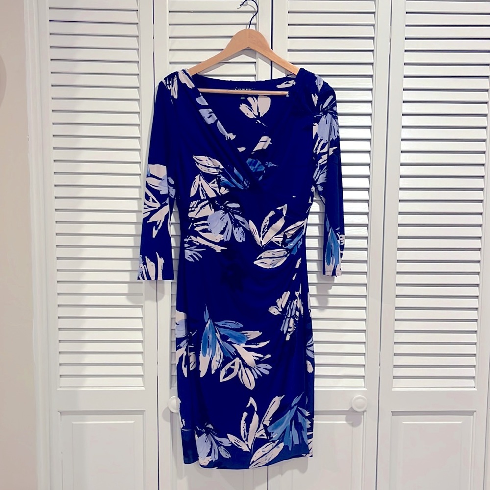 Ralph Lauren blue floral dress